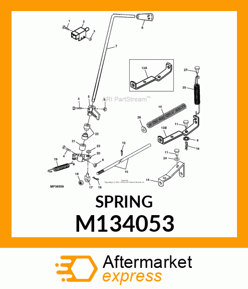 SPRING, PTO LEVER M134053