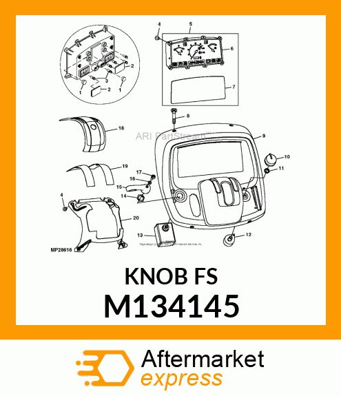 KNOB, TURN SIGNAL M134145