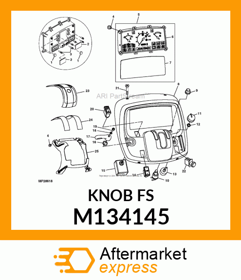 KNOB, TURN SIGNAL M134145