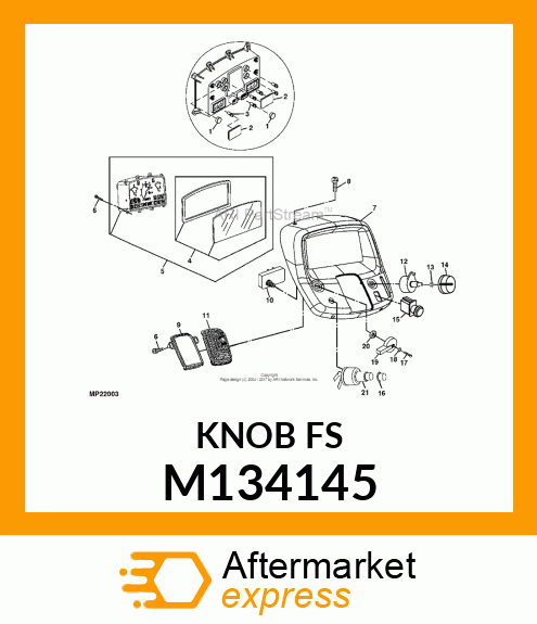 KNOB, TURN SIGNAL M134145