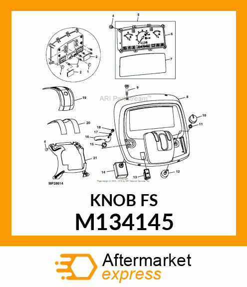 KNOB, TURN SIGNAL M134145