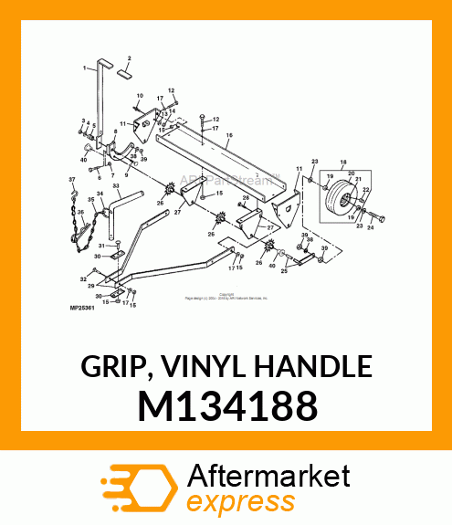 GRIP, VINYL HANDLE M134188