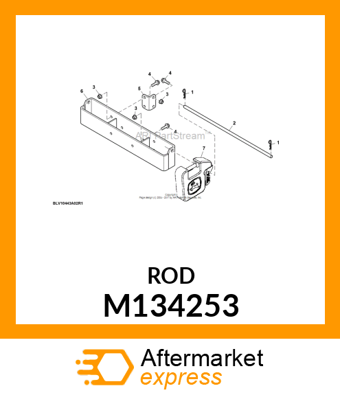 ROD, FRONT WEIGHT KIT M134253