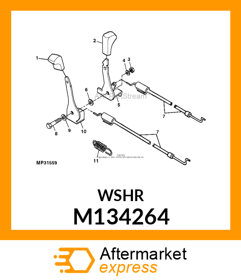 DISC, CHOKE LEVER M134264