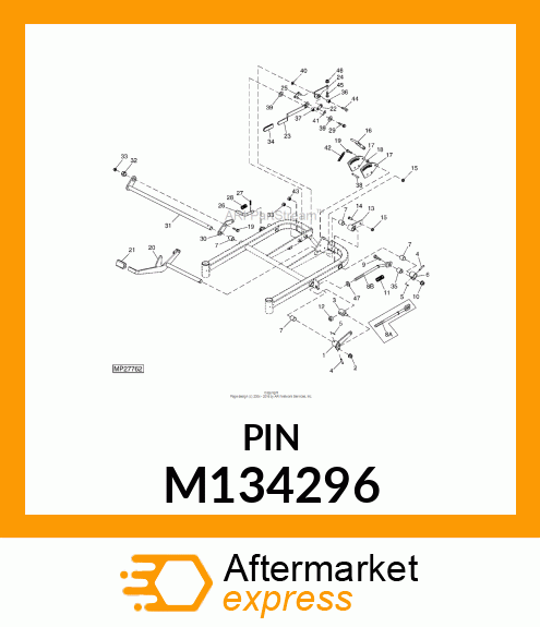 PIN, PIVOT HEIGHT ADJUST M134296