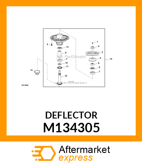 GRASS DEFLECTOR, LOWER, 25MM M134305