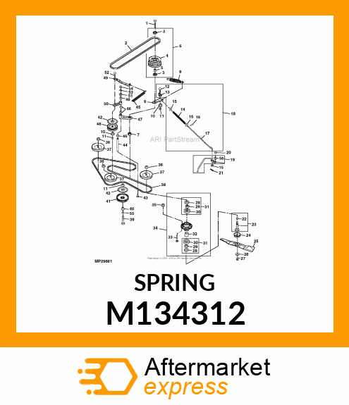 SPRING, SECONDARY TENSION M134312