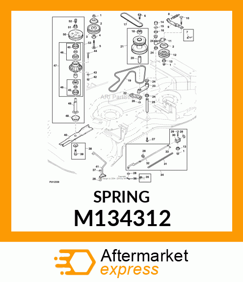 SPRING, SECONDARY TENSION M134312