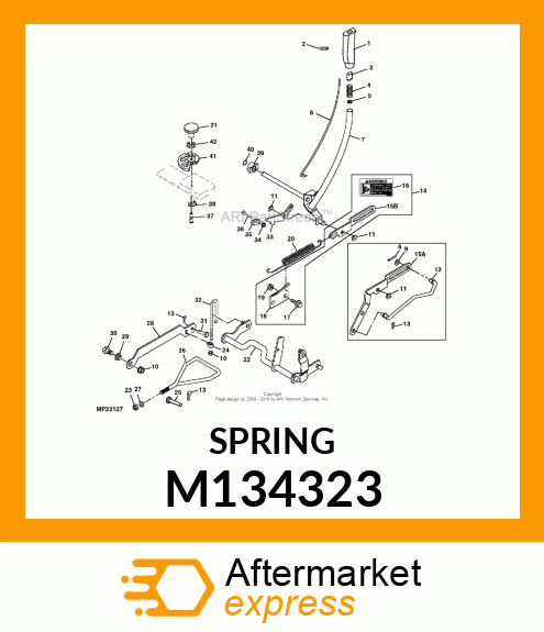 SPRING, EXTENSION M134323