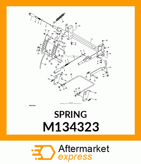 SPRING, EXTENSION M134323