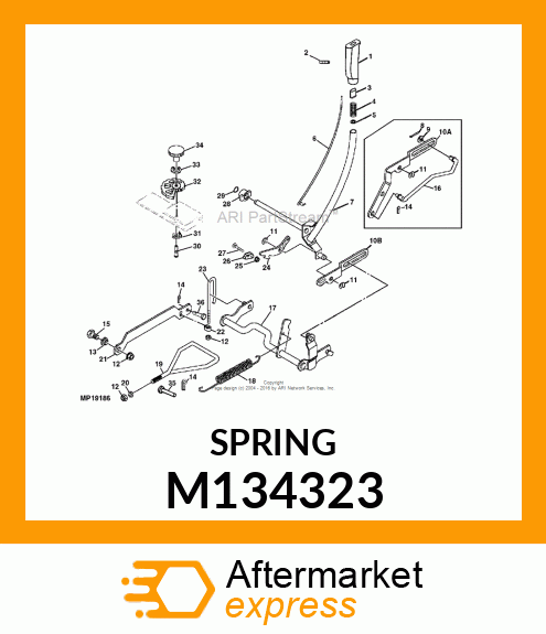 SPRING, EXTENSION M134323