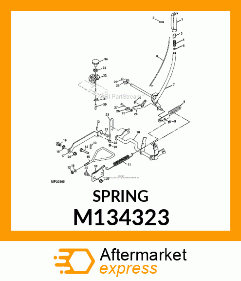 SPRING, EXTENSION M134323