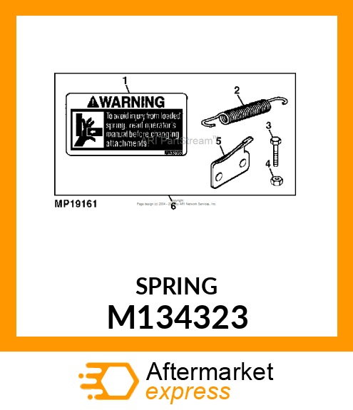 SPRING, EXTENSION M134323