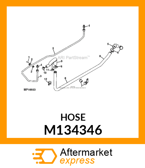 MANIFOLD, HYDRAULIC PUMP MOLDED M134346