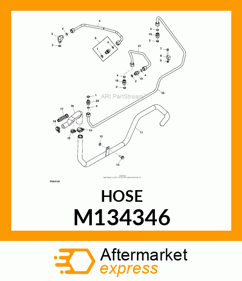 MANIFOLD, HYDRAULIC PUMP MOLDED M134346