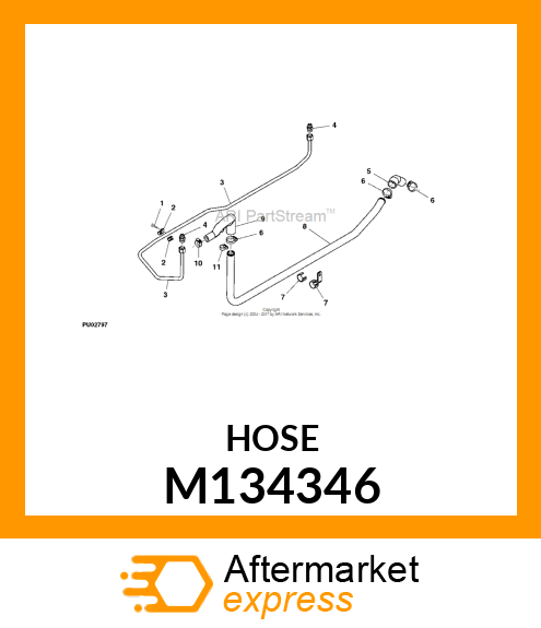 MANIFOLD, HYDRAULIC PUMP MOLDED M134346