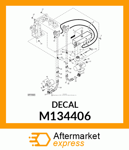 WARNING LABEL(ENG/SP) M134406