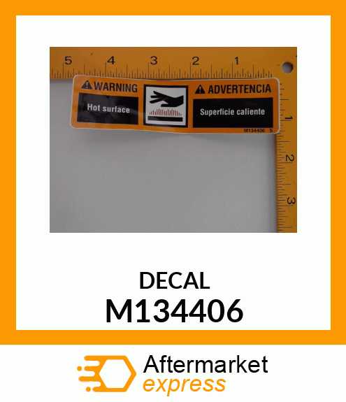 WARNING LABEL(ENG/SP) M134406