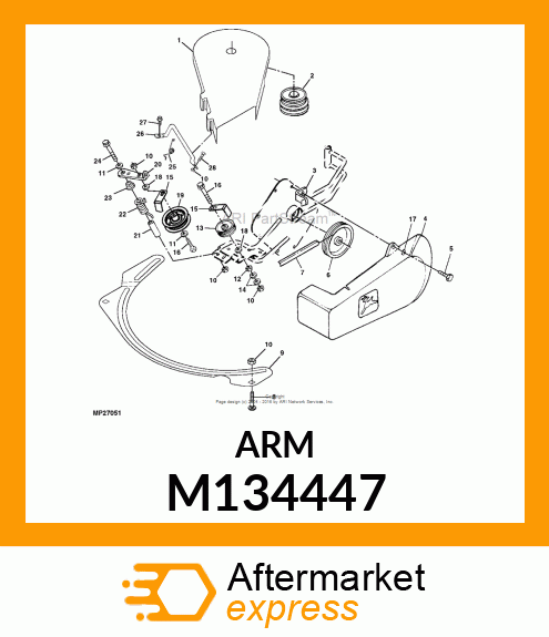 ARM, IDLER (PAINTED) M134447