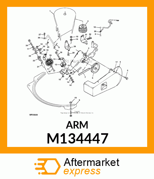 ARM, IDLER (PAINTED) M134447