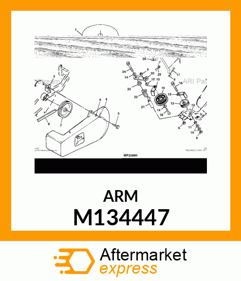 ARM, IDLER (PAINTED) M134447