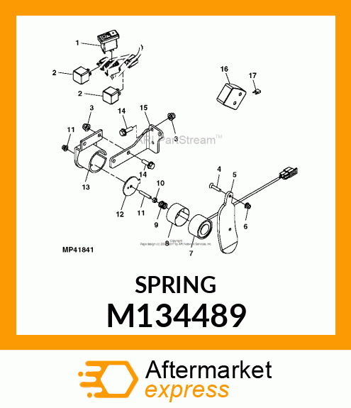 SPRING, MAGNET M134489