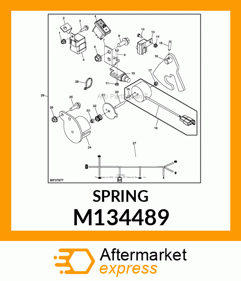 SPRING, MAGNET M134489