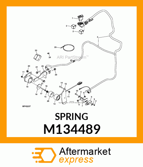 SPRING, MAGNET M134489