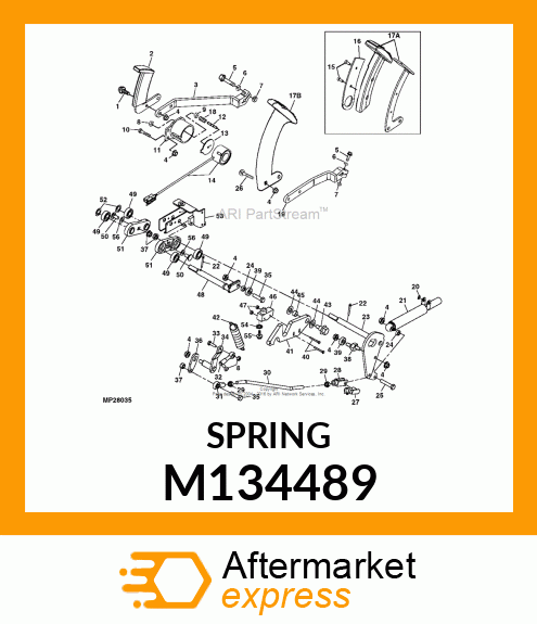 SPRING, MAGNET M134489