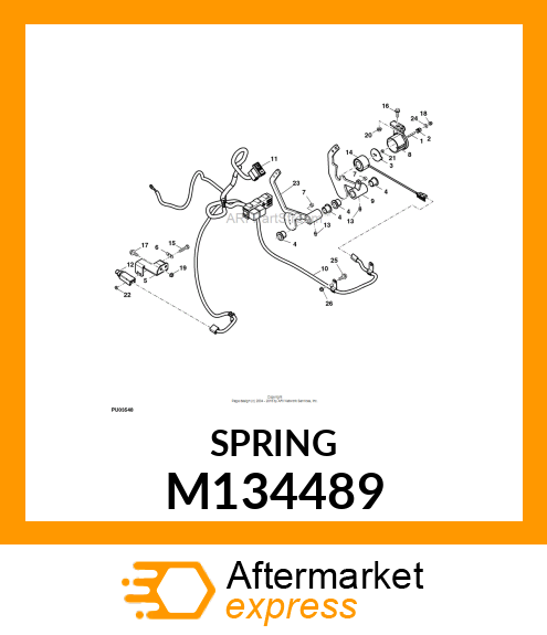 SPRING, MAGNET M134489