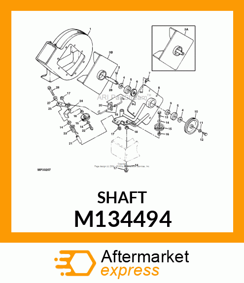 SHAFT, BLOWER PF M134494