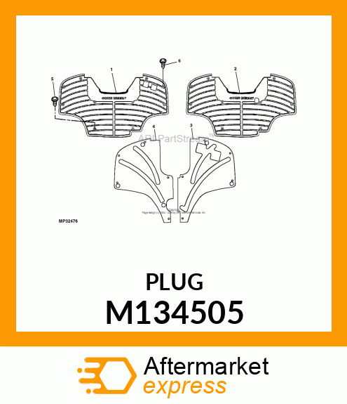 PLUG, PIN, PUSH M134505