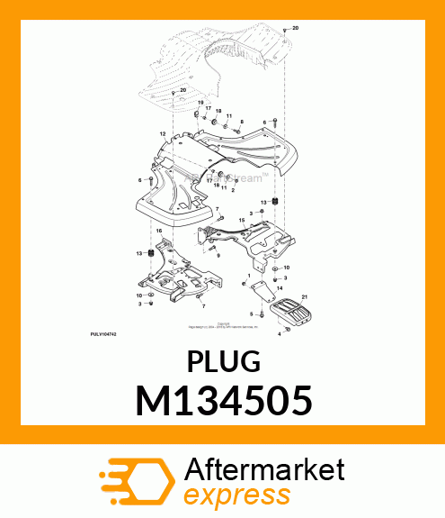 PLUG, PIN, PUSH M134505