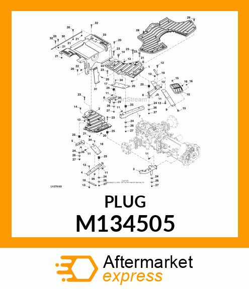 PLUG, PIN, PUSH M134505