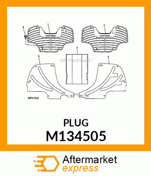 PLUG, PIN, PUSH M134505