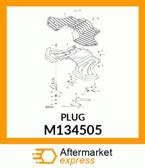 PLUG, PIN, PUSH M134505