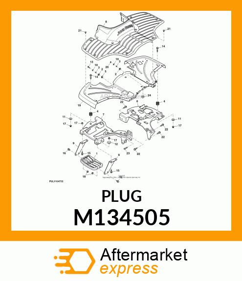 PLUG, PIN, PUSH M134505