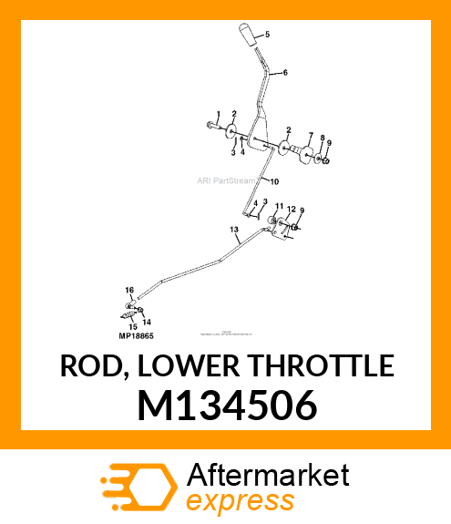 ROD, LOWER THROTTLE M134506