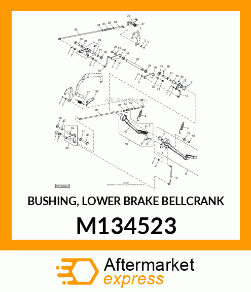 BUSHING, LOWER BRAKE BELLCRANK M134523