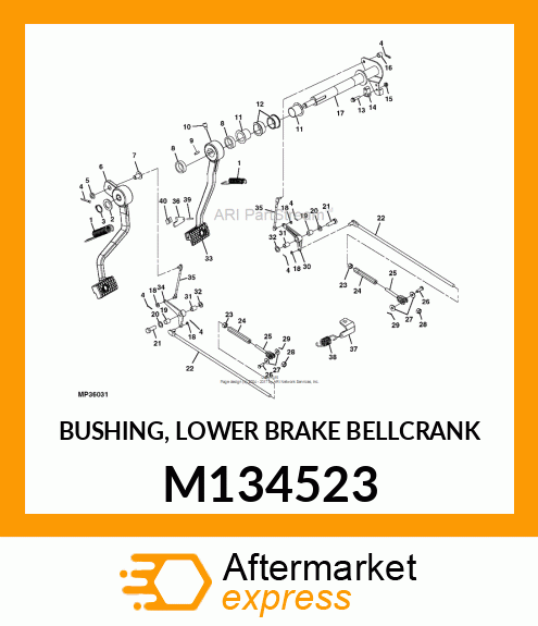 BUSHING, LOWER BRAKE BELLCRANK M134523