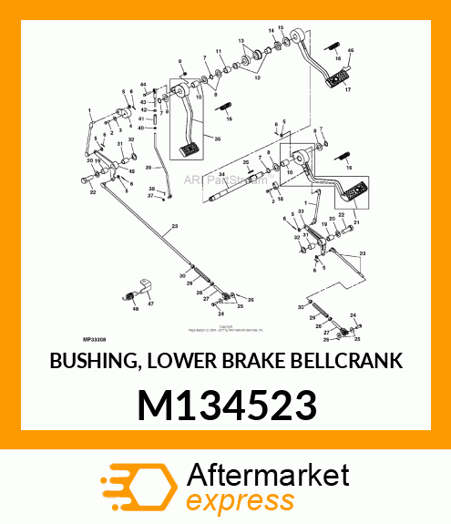 BUSHING, LOWER BRAKE BELLCRANK M134523