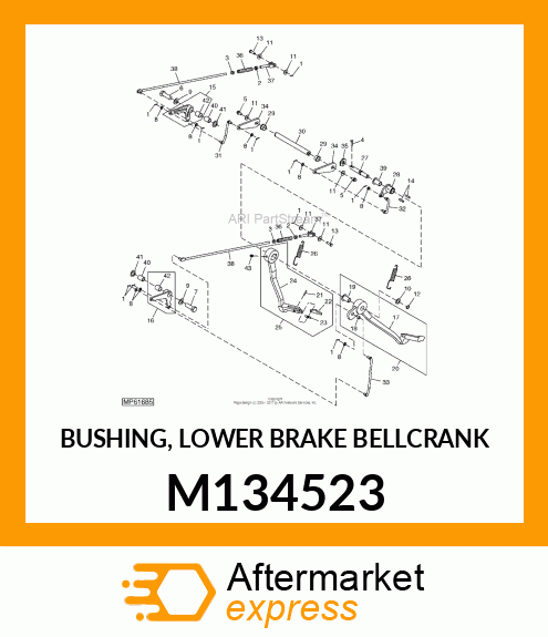 BUSHING, LOWER BRAKE BELLCRANK M134523