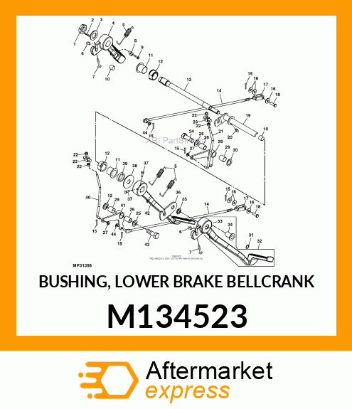 BUSHING, LOWER BRAKE BELLCRANK M134523