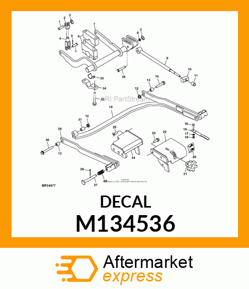 LABEL, LABEL, HEIGHT ADJUSTMENT M134536