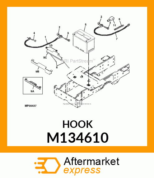 BOLT, ROD, BATTERY CLAMP # M134610