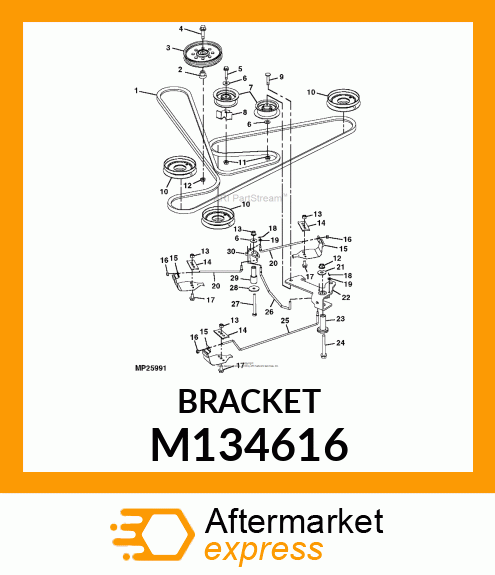 ARM, IDLER (48") PAINTED M134616