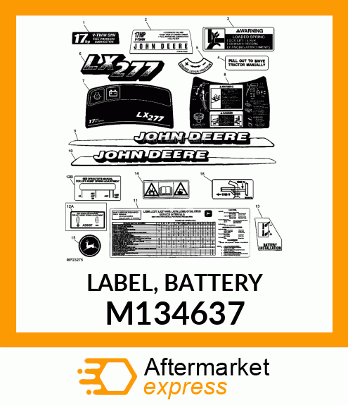 LABEL, BATTERY M134637