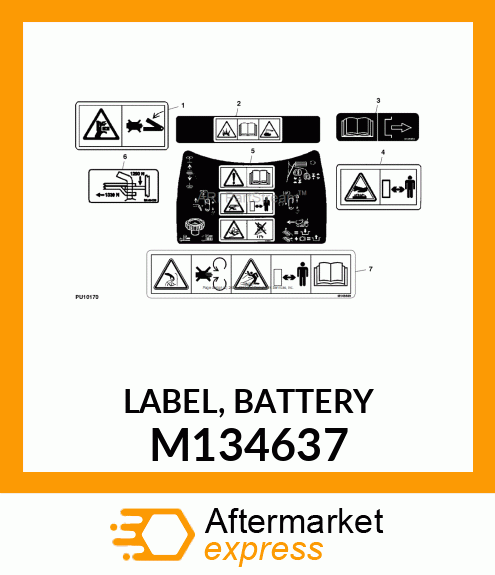 LABEL, BATTERY M134637