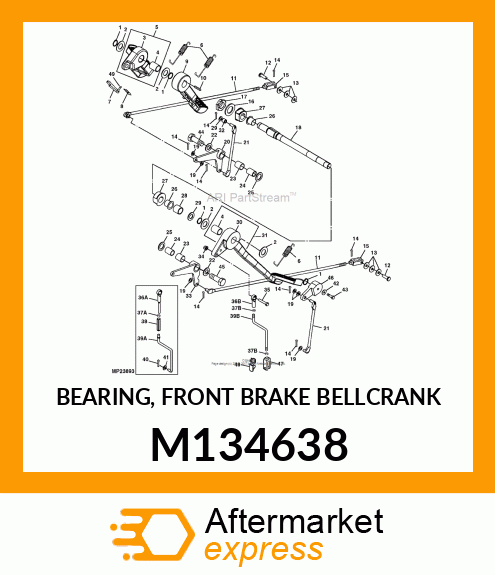 BEARING, FRONT BRAKE BELLCRANK M134638