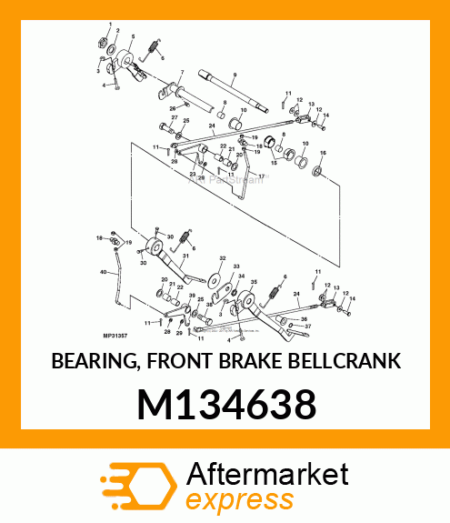 BEARING, FRONT BRAKE BELLCRANK M134638